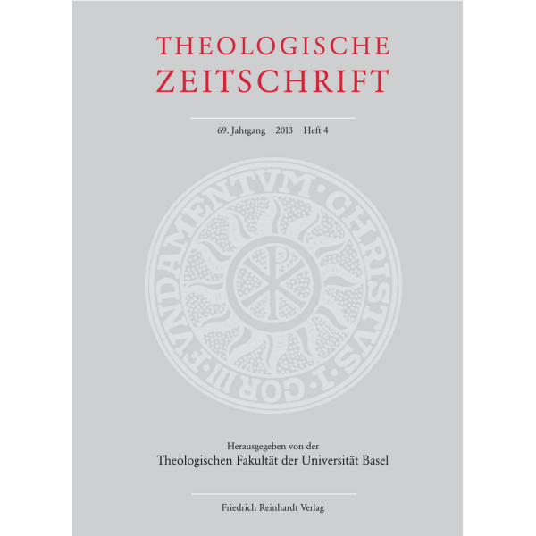 Einzelausgabe: Theologische Zeitschrift